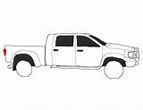 Clipart Dodge Truck Cummins Coloring Ram Outline Dually Diesel Cliparts Pages Clip Drawing Car 1500 Cab Trucks Drawings Mega Library sketch template