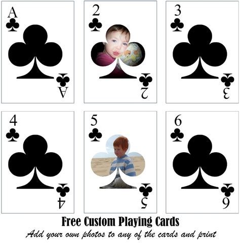 printable  editable playing card template