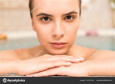 woman relaxing  spa stock photo  dmitrypoch