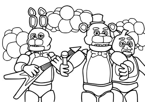 printable fnaf coloring pages everfreecoloringcom