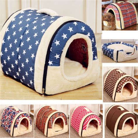 buy winter warm dog house  small medium dogs bed  removable cover mat