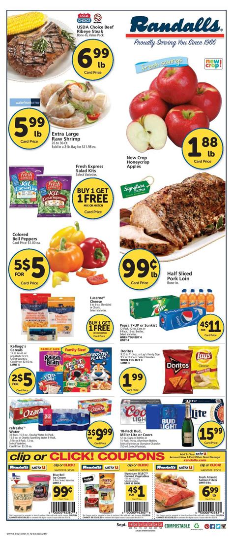 randalls weekly ad flyer january    weeklyadcom weekly ad circular grocery