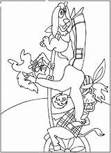 Bremen Coloring Town Musicians sketch template