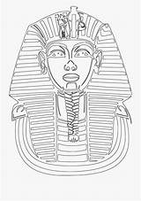 Egypt Colouring Clipart Outline Egyptian Tutankhamun Pharaohs Webstockreview sketch template