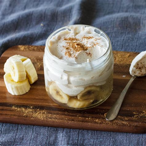 easy banana cinnamon whipped cream dessert refresh my health