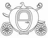 Cinderella Carriage Coloring Pumpkin Slipper Glass Princess Drawing Pages Kids Vector Little  Print Getcolorings Cartoon Story Drawings Magic Paintingvalley sketch template