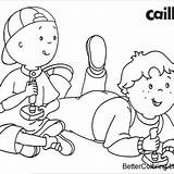 Caillou Coloring sketch template