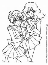 Coloring Pages Sailor Moon Printable Saturn Uranus Choose Board sketch template