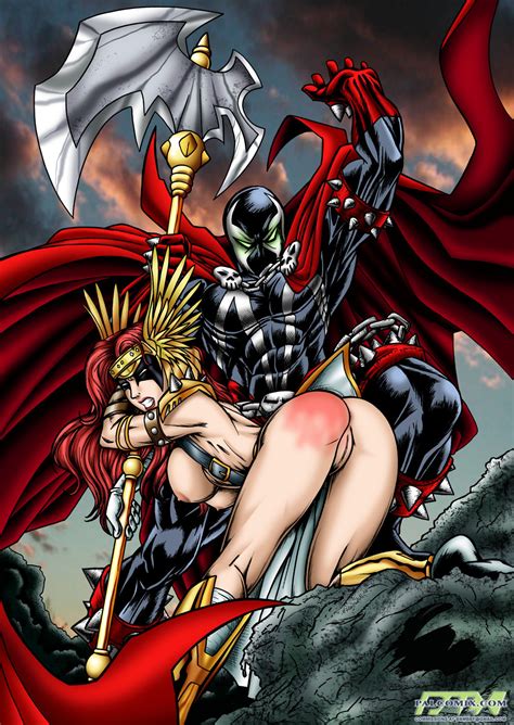 spawn spanks angela superhero spanking and paddling superheroes pictures pictures sorted by