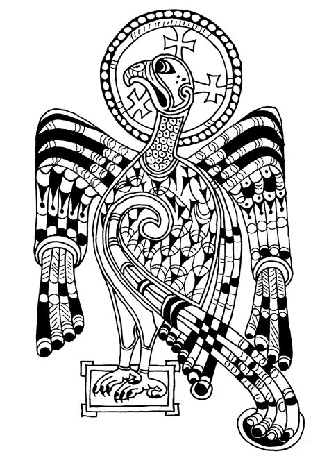 book  kells coloring pages letter