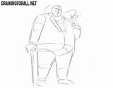 Kingpin Draw Spider Man Cane Cigar Forget Mean Clothes Accessories Favorite Also Two sketch template