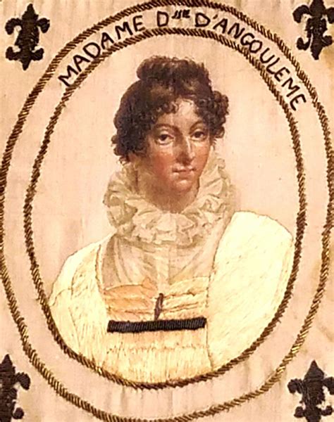 French Royal Painted Silk Textile Portrait Marie Thérèse