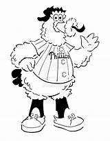 Phillies Phanatic Coloring Philly Pages Philadelphia Mascot Clipart Baseball Flyers Kids Template Logo Sketch Book Print Clipground Deviantart Cliparts Choose sketch template