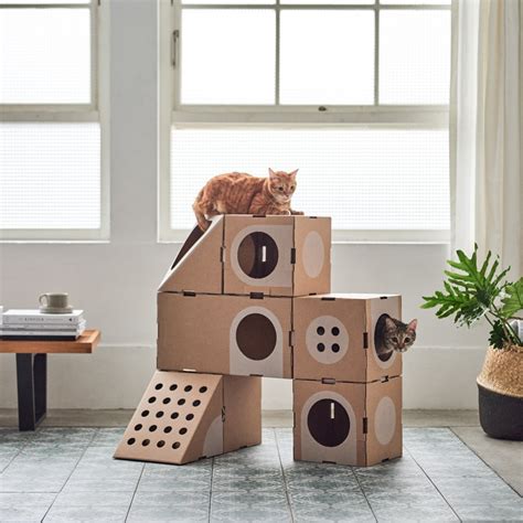 cat  modular cat house petagadget