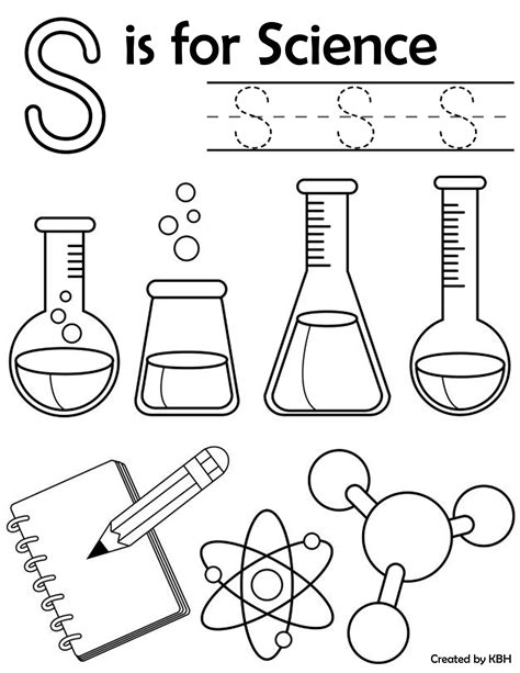 science colouring page science experiments kids science
