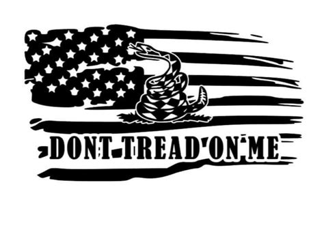 dont tread   flag  decal etsy