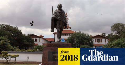 Statue Of Racist Gandhi Removed From University Of Ghana Mahatma