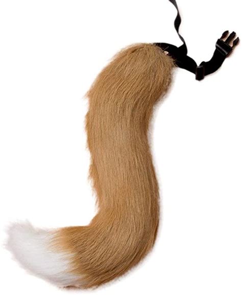 amazoncom banlan faux fur fox costume cat tail adultteen cosplay halloween christmas party