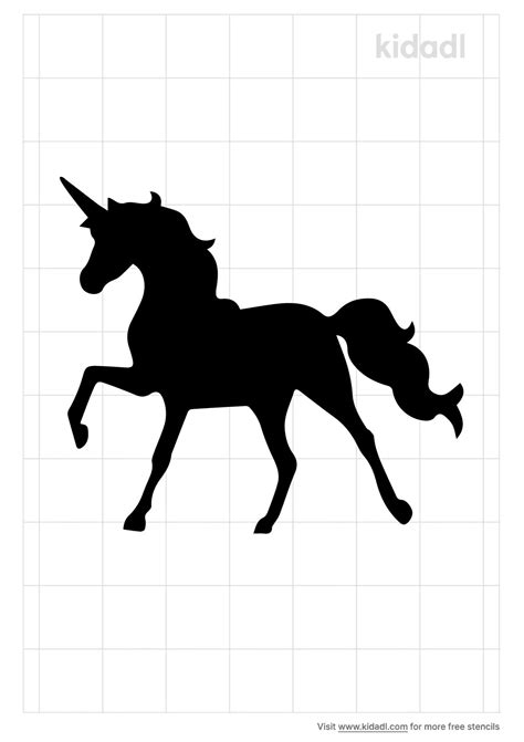 printable unicorn stencil printable word searches