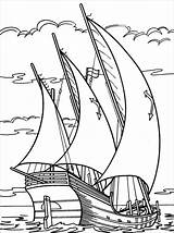 Voilier Colouring Bateau Enfants Schiffe Malvorlagen sketch template