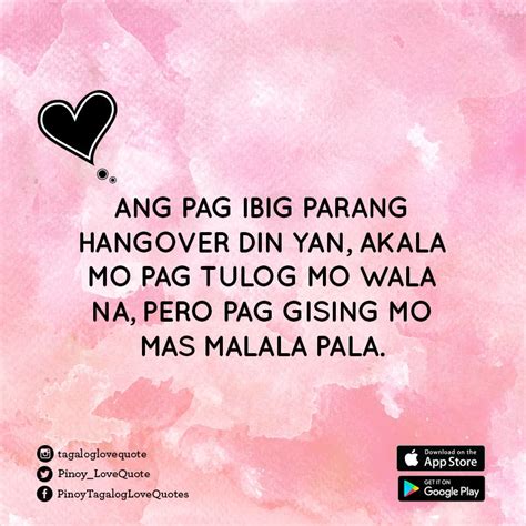 pin  tagalog love quote