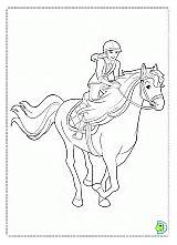 Coloring Pony Tale Barbie Sisters Dinokids Pages Coloringbarbie sketch template