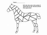 Horse Number Color Coloring Game Games Pages Roll Dice Preschool Die Printable Colour Drawing Horses But Printablee Nuttin Math Visit sketch template