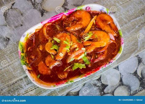 Malaysian Sambal Udang Prawn Sauce Stock Image Image Of Malay Meal