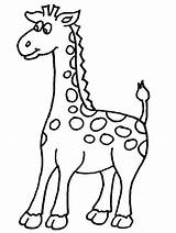 Giraffe Coloring Cute Baby Pages Color Printable Animal Advertisement Print Giraffes sketch template