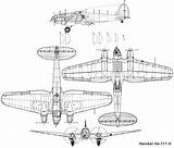 Heinkel He111 111h Vues Portrayed sketch template