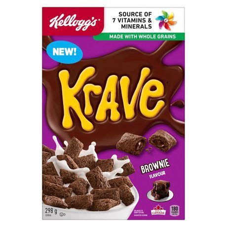 kelloggs krave brownie flavour cereal   walmart canada