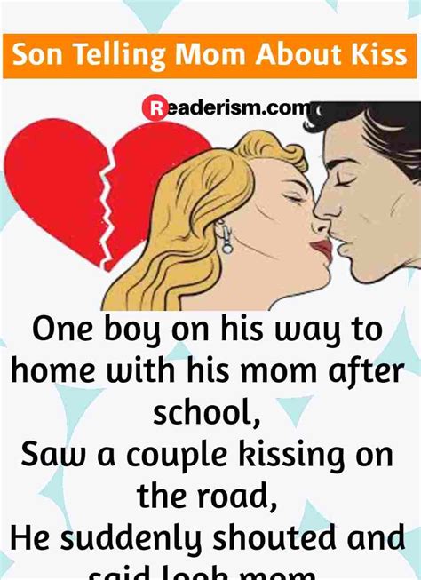 son telling mom about kiss funny marriage jokes funny relationship