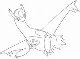 Latios Pokemon Coloring Pages Latias Getcolorings Getdrawings Colorings Go sketch template