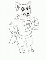 Coloring Pages Mascot Football Mascots College Nfl Library Coloringhome Comments sketch template