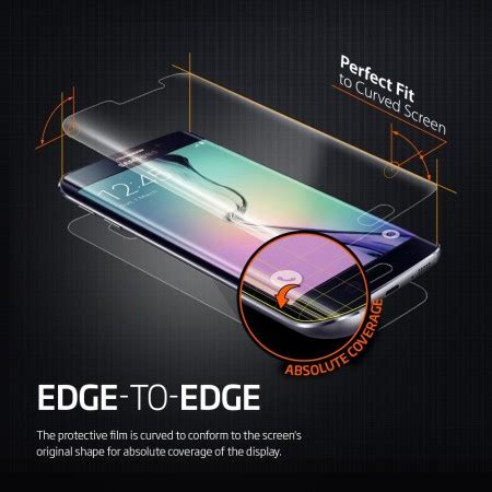 spigen full body samsung galaxy  edge curved screen protector pack
