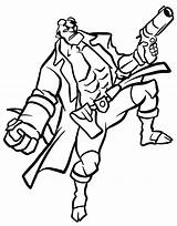 Hellboy Colorir Onlinecoloringpages Colorironline sketch template
