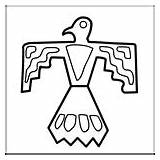Native American Coloring Thunderbird Do2learn Printable Games Printouts sketch template