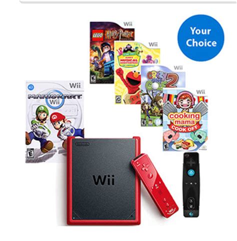 pre order  nintendo wii mini ultimate bundle  choice   games accessory