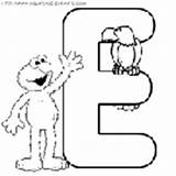 Sesame Coloring Street Alphabet Kids Pages Book Elmo Printable Print sketch template