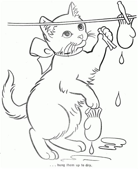 cute  kittens coloring pages kitten coloring pages  kids