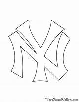 Yankees Freestencilgallery Plantillas Mets sketch template