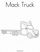 Truck Mack Coloring Pages Wheeler Drawing Printable Getcolorings Getdrawings sketch template