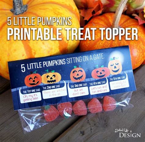 pumpkins printable treat bag topper moms munchkins