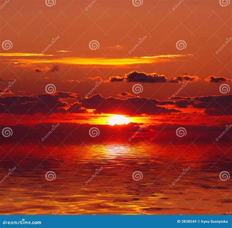 sunset  water stock image image  beach rendering
