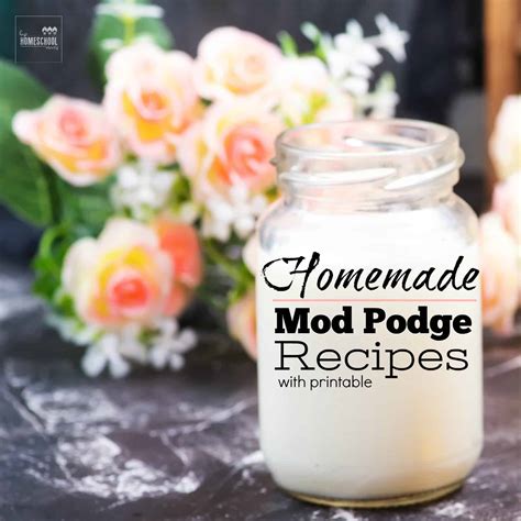 homemade mod podge recipes  printable hip homeschool moms