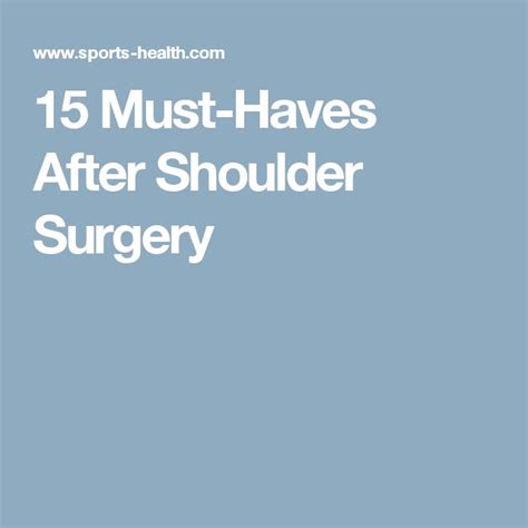Best 25 Shoulder Replacement Surgery Ideas On Pinterest