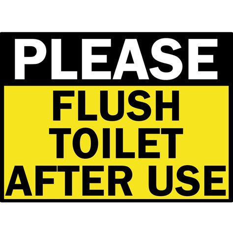 flush toilet   laminated signage  size shopee philippines