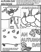 Book Coloring Mini Autumn Crayola Pages Fall Print Printable Books Activities Fold Cut Ingles Para Story Blank sketch template