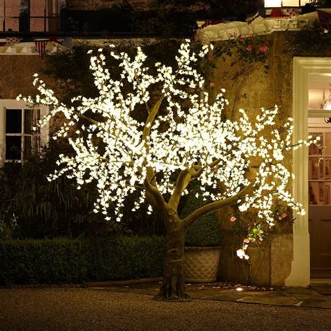 illuminated decorative led tree   artificial cherry blossom