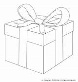 Box Gift Coloring Drawing Pages Ribbon Boxes Present Kids 77kb 399px Clipartmag Drawings sketch template